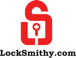 LockSmithy Logo: Locksmith franchise in your neighborhood. Your Lock is Our Luck